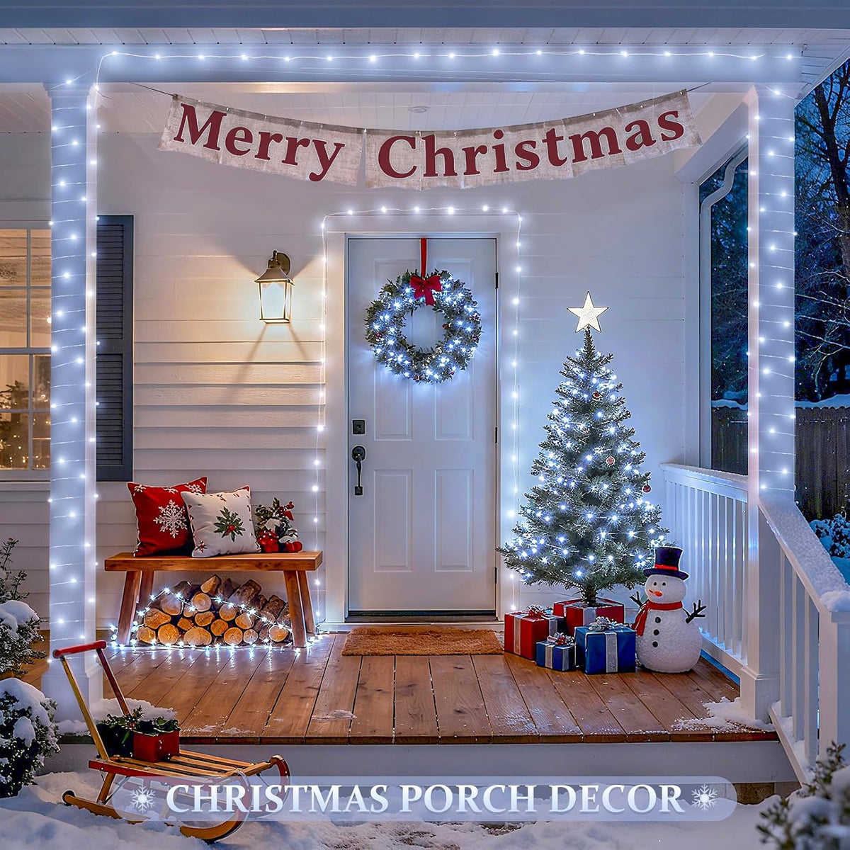 JMEXSUSS USB White Fairy Lights Plug in, 33ft 100 LED Twinkle Lights Indoor