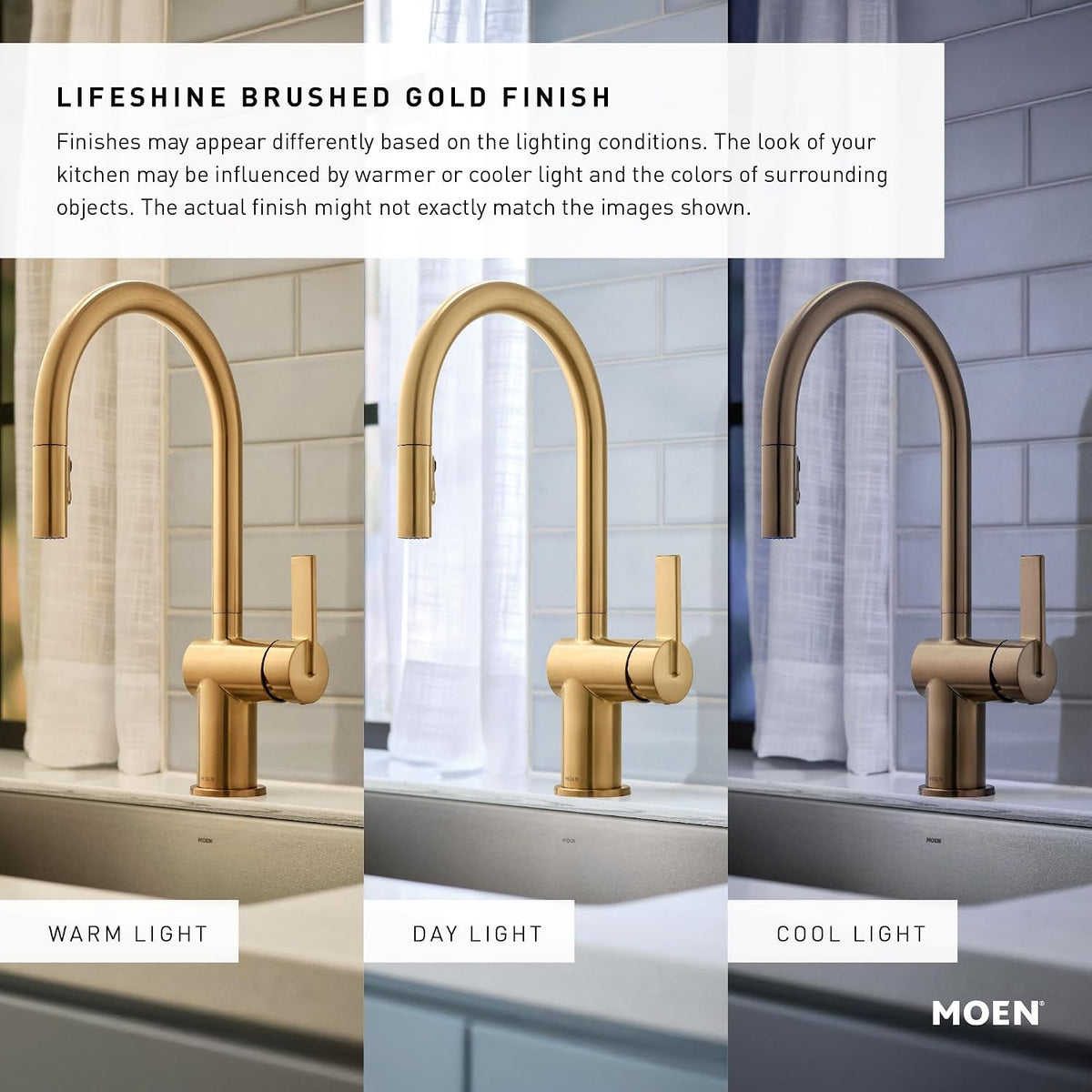 Moen Align Brushed Gold 24-Inch Modern Single -Towel Bar, YB0424BG