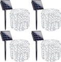 Solar Fairy Lights, 4 Pack Total 400LED 144FT Waterproof String Lights