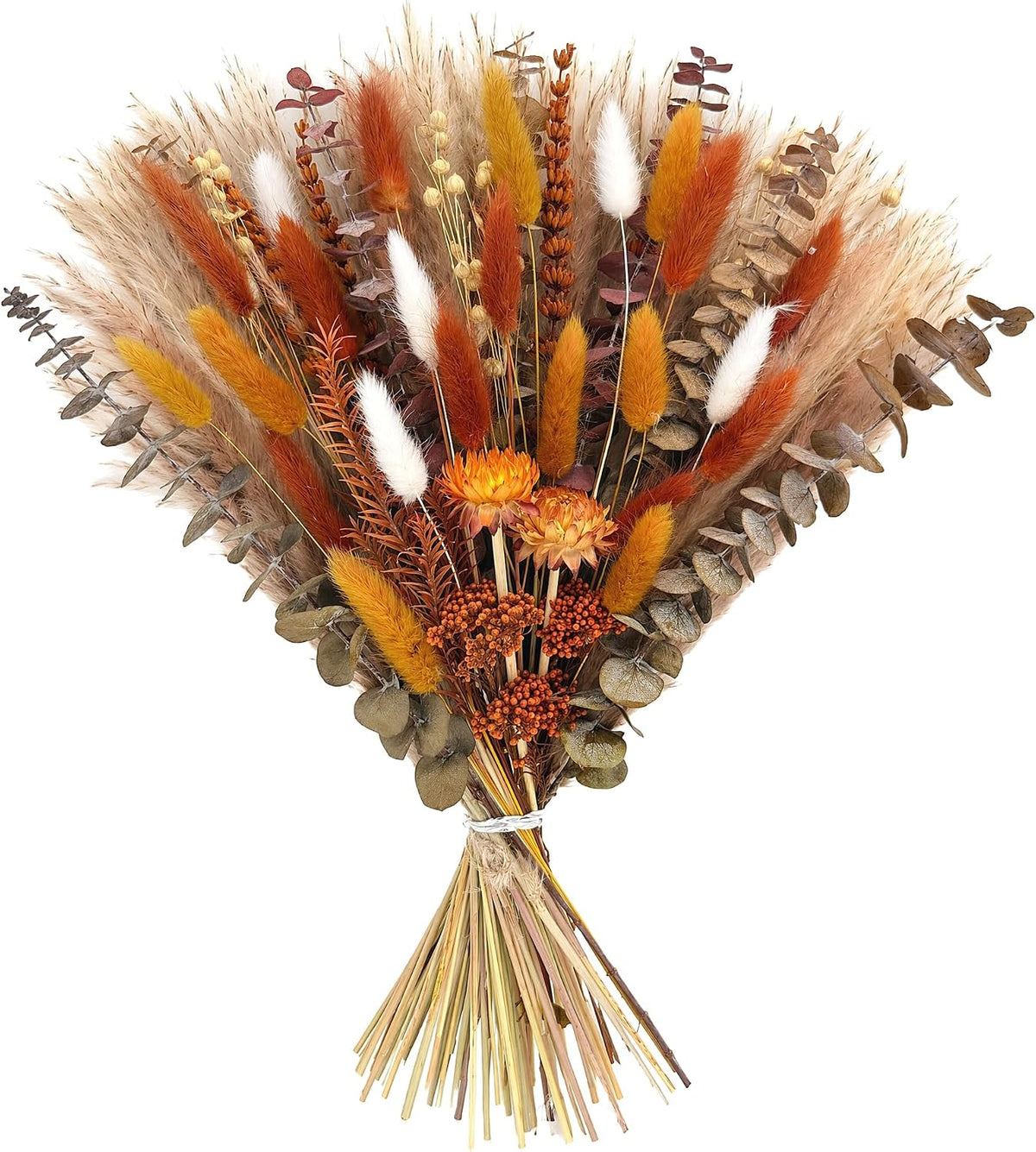 Umero Natural Dried Flower Bouquet - 17" Boho Fall Pampas Grass