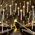 JOIONE Floating Candles with Wand, 12Pcs White Hanging Candle for Halloween