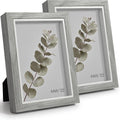 Afuly 5x7 Picture Frame Set of 2, Modern Grey Photo Frame