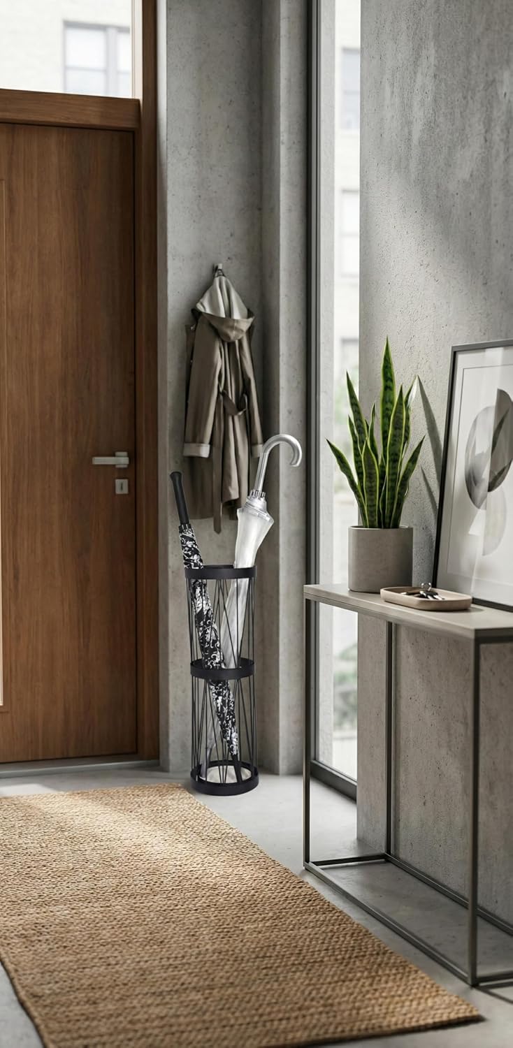 Mango Steam Pluvian™ Soakstone™ Umbrella Holder (Tall, Black)