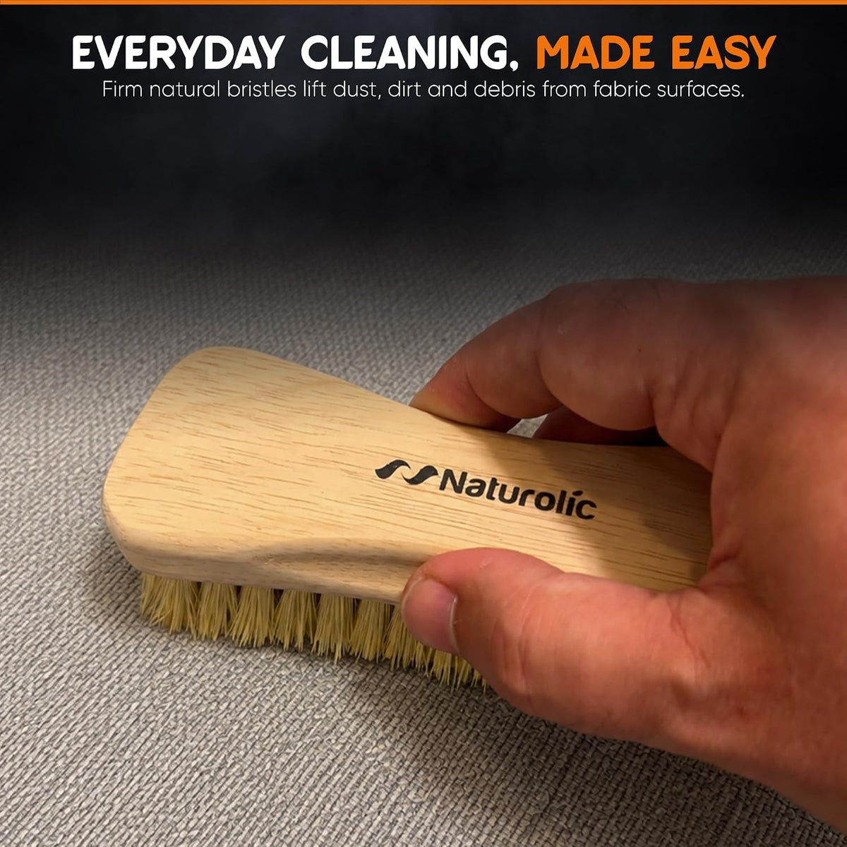 All-Natural Wooden Scrub Brush Set | Wooden Handle | Tampico and Palmyra bristles | Eco Friendly Cleaning Products | Pack of 2