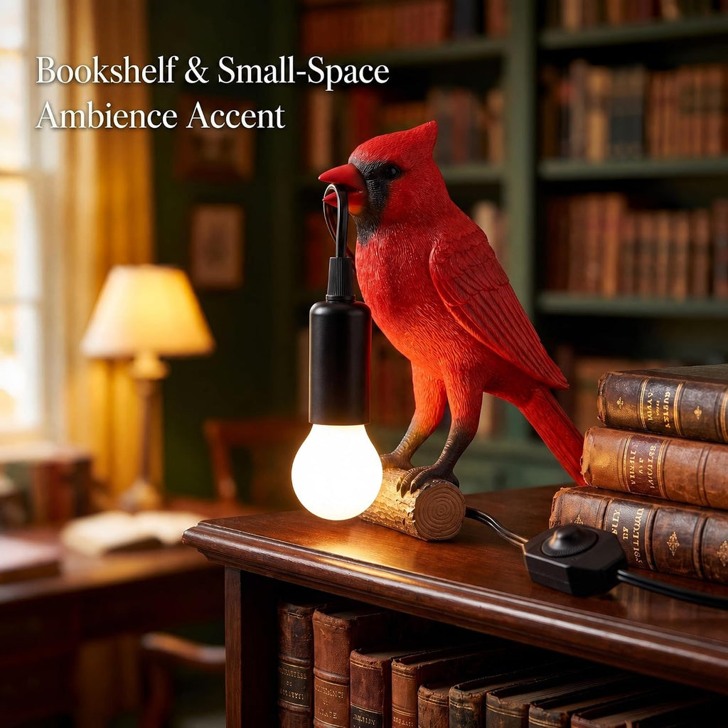 OVANUS Cardinal Lamp, Dimmable Red Cardinal Night Light for Bird Lovers