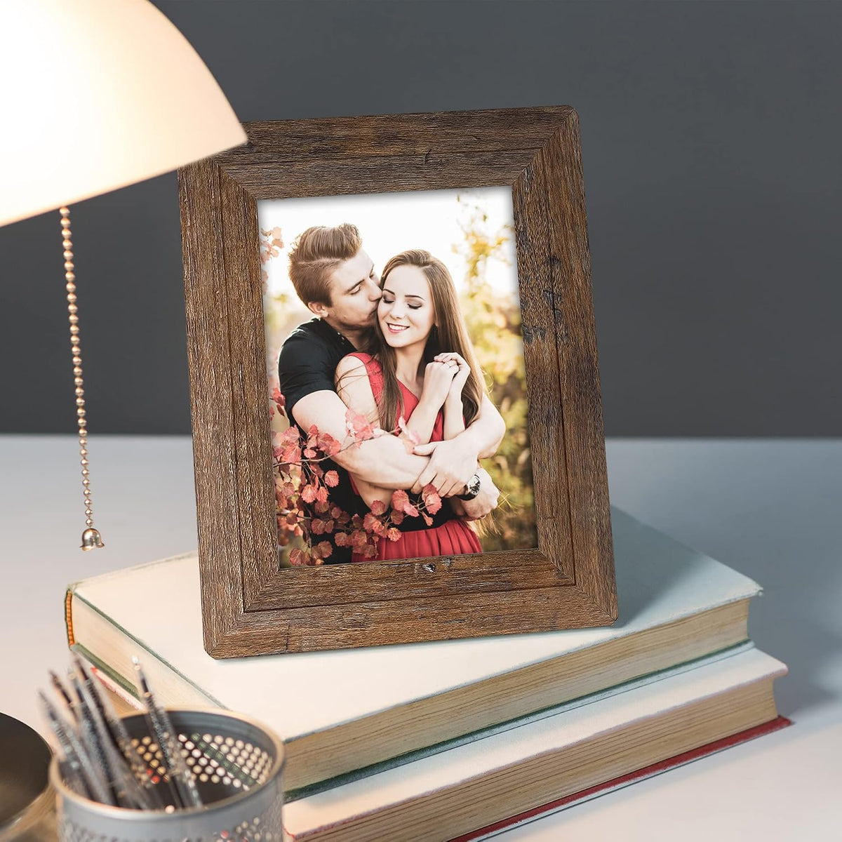 8x10 Wooden Picture Frames with Real Tempered Glass.