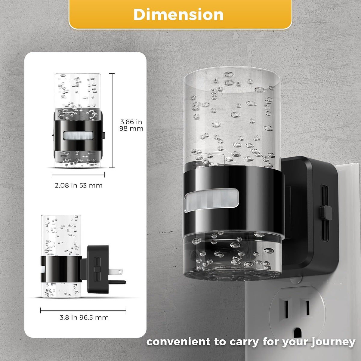 L LOHAS LED Motion Sensor Night Light,Dimmable Night Lights Plug into Wall