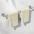 HITSLAM Brushed Nickel 24 Inch Towel Bar for Bathroom, SUS304 Stainless Steel Bathroom Towel Rack Wall Mounted, Modern Home Decor Bath Towel Holder with Hardware Accessories (Total Length 25.7 Inch)