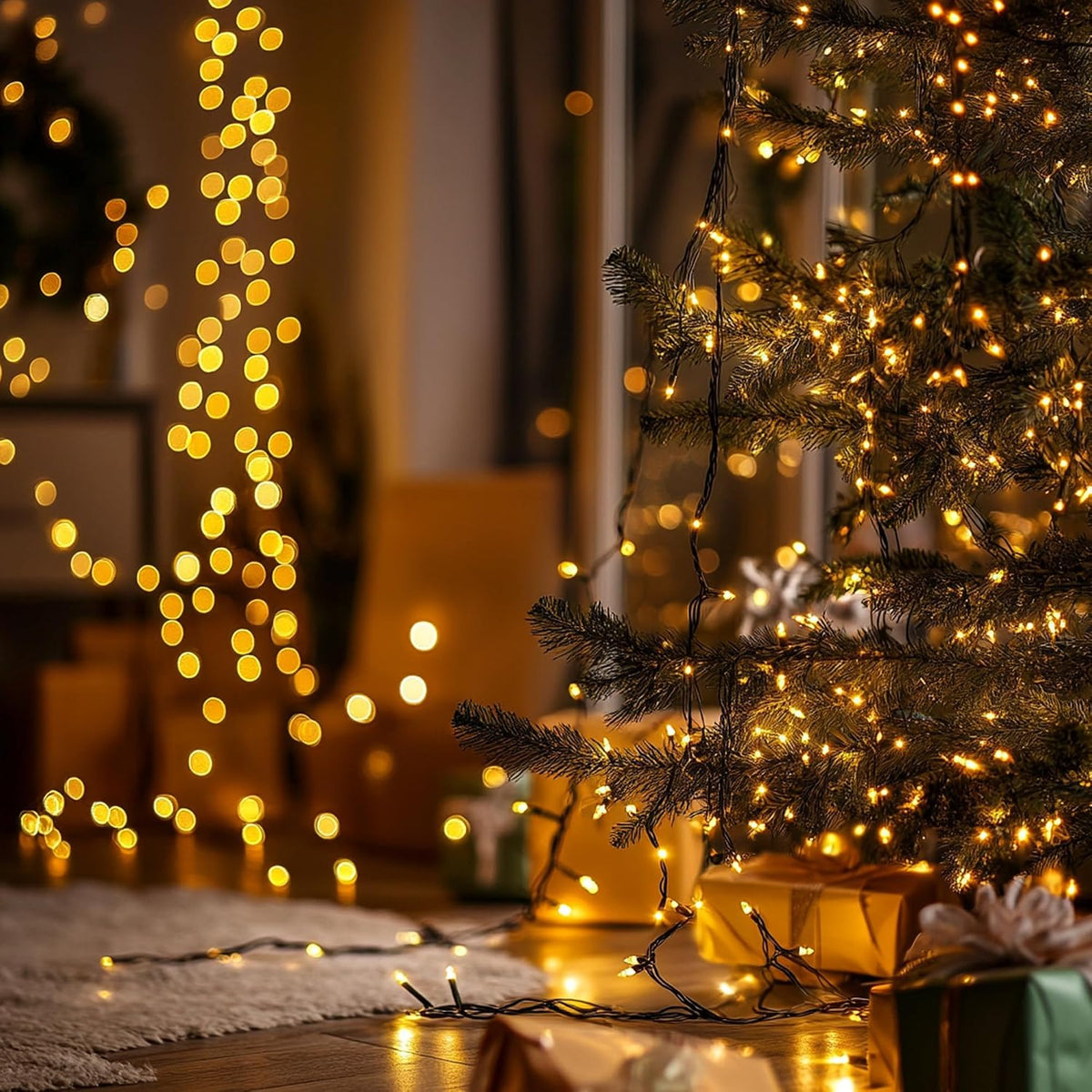 Dazzle Bright 200 Pcs Replacement Christmas Mini Light Bulbs, Warm White Incandescent String Lights, 2.5 V Bulbs for Indoor/Outdoor Xmas Tree Decor, 170 mA, 0.42 Watt