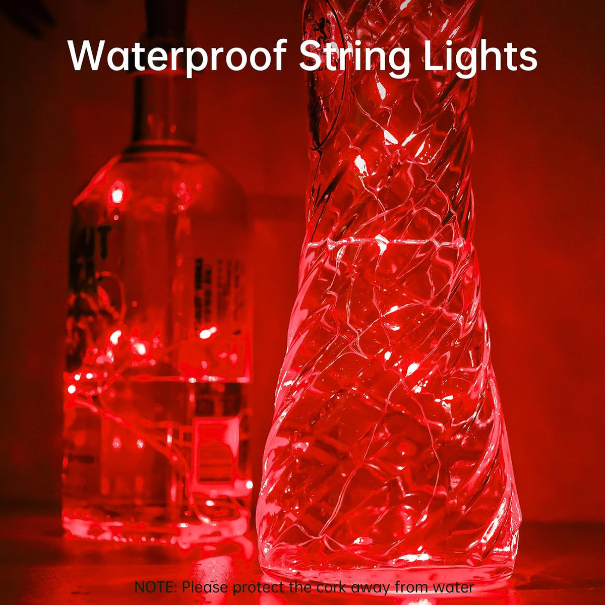 Aluan Wine Bottle Lights with Cork 10 Pack 20 LED Mini Fairy String Lights