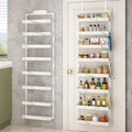 BUKFEN Over the Door Pantry Organizer, 2-IN-1 Door & Wall Mount Spice Rack