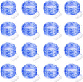 16 Pack Led Fairy Lights Battery Operated String Lights 10 Feet 30 LED Waterproof Twinkle Lights Mason Jar Lights Silver Wire Firefly Lights for Christmas Party Wedding Patio (Blue)