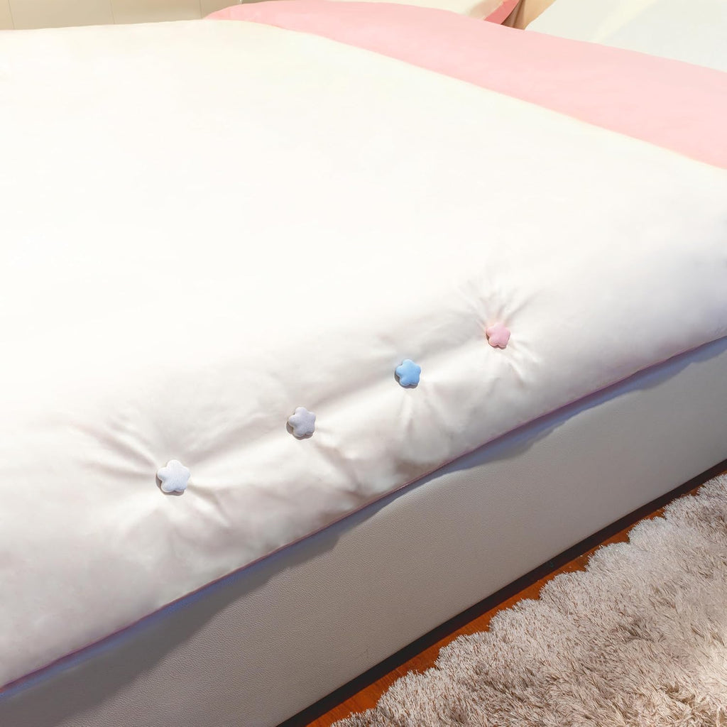 6 pcs Star Shaped Duvet pins Duvet Clips to Hold Comforter Inside Duvet Cover Snaps Double Sided Clips (Pink)