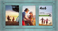 Americanflat 4x6 Collage Picture Frame - Rustic Turquoise Blue