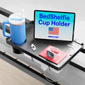 BedShelfie Bedside Shelf for Dorm Room - Dorm Essential 2.0, Black