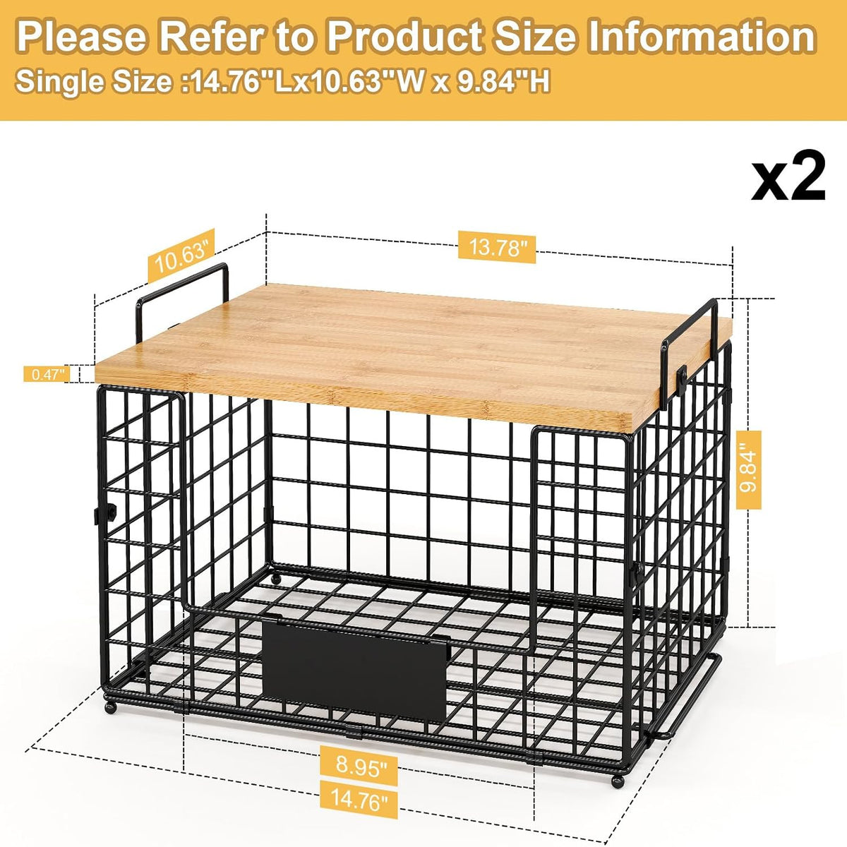 2 PACK XXL Potato and Onion Storage Bins, Pantry Organizers and Storage