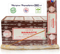 Satya Namaste Incense Sticks, Satya Bng (Bangalore) Insenses 15gmx12 Pack with Raajsee Incense Holder Bundle, Satya Nagchampa Natural Incense