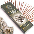 White Sage Incense Sticks - Pack of 100 Insence-Sticks for Cleansing Negative Energy - Made with Natural White Sage Smudge - Non Toxic Salvia Blanca Inciensos - Spiritual Insense Incents