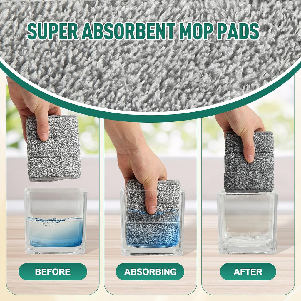8 Pack Microfiber Spray Mop Replacement Pads for Swiffer PowerMop