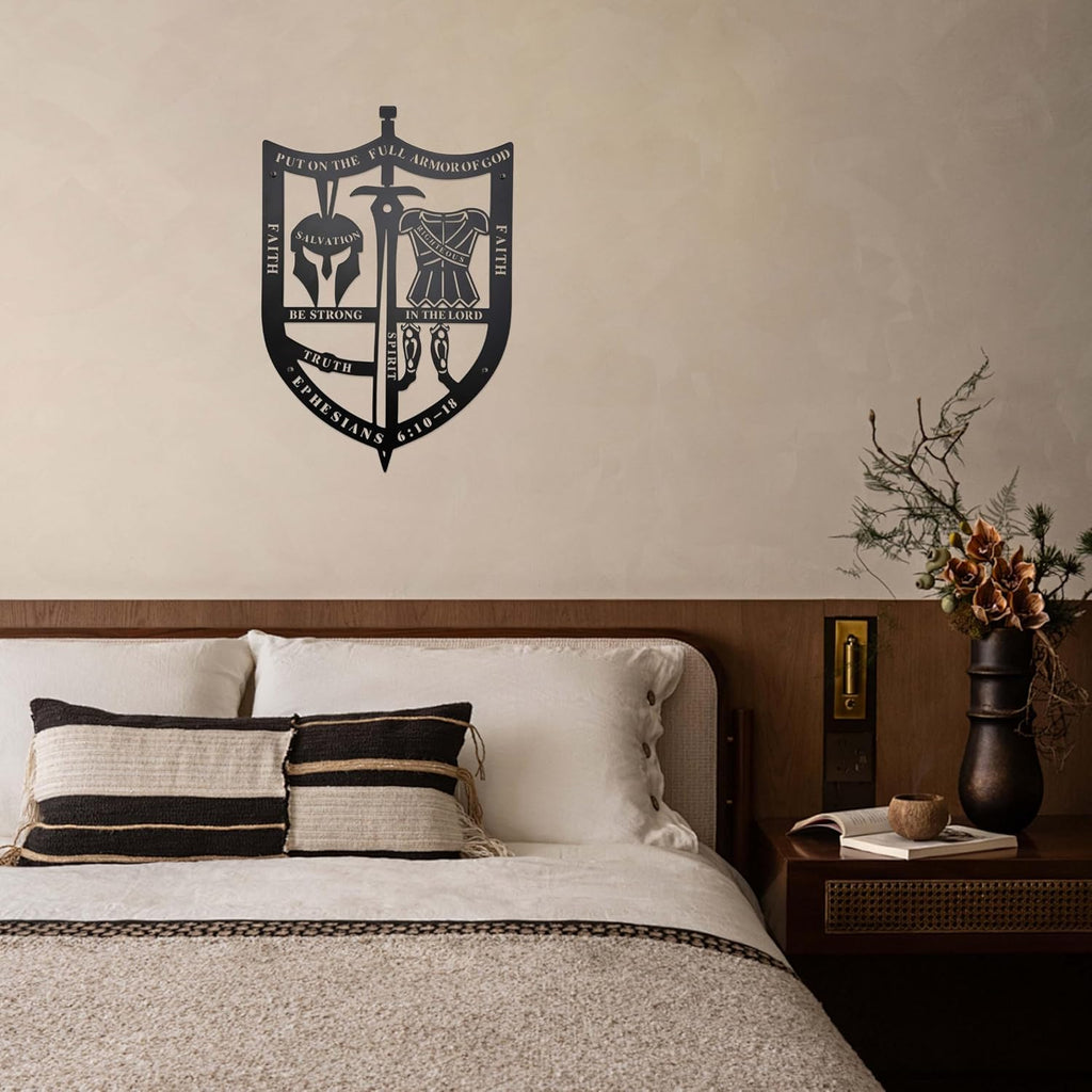 Prmstp Metal Armor Of God Wall Art, Religious Christian Decor And Gift