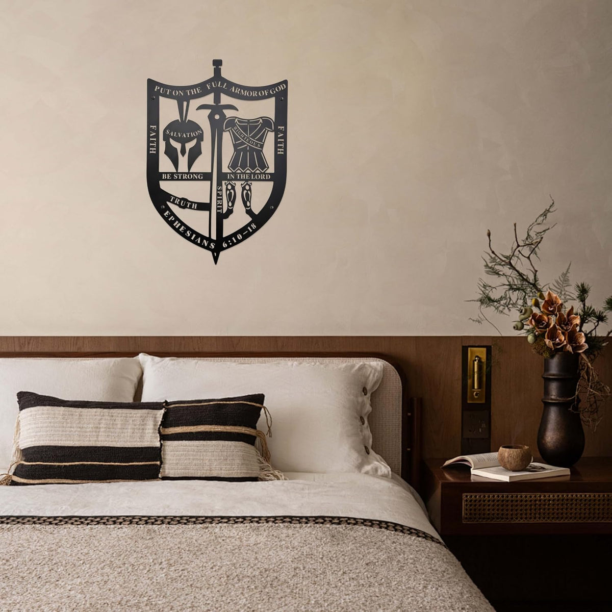 Prmstp Metal Armor Of God Wall Art, Religious Christian Decor And Gift