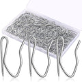 Sopito 200Pcs Curtain Hooks for Door Window Shower Curtain, Silver White