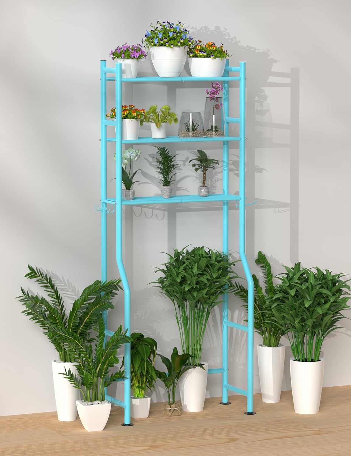Livilord 3-Tier Over Toilet Storage, Anti-Tip, Blue