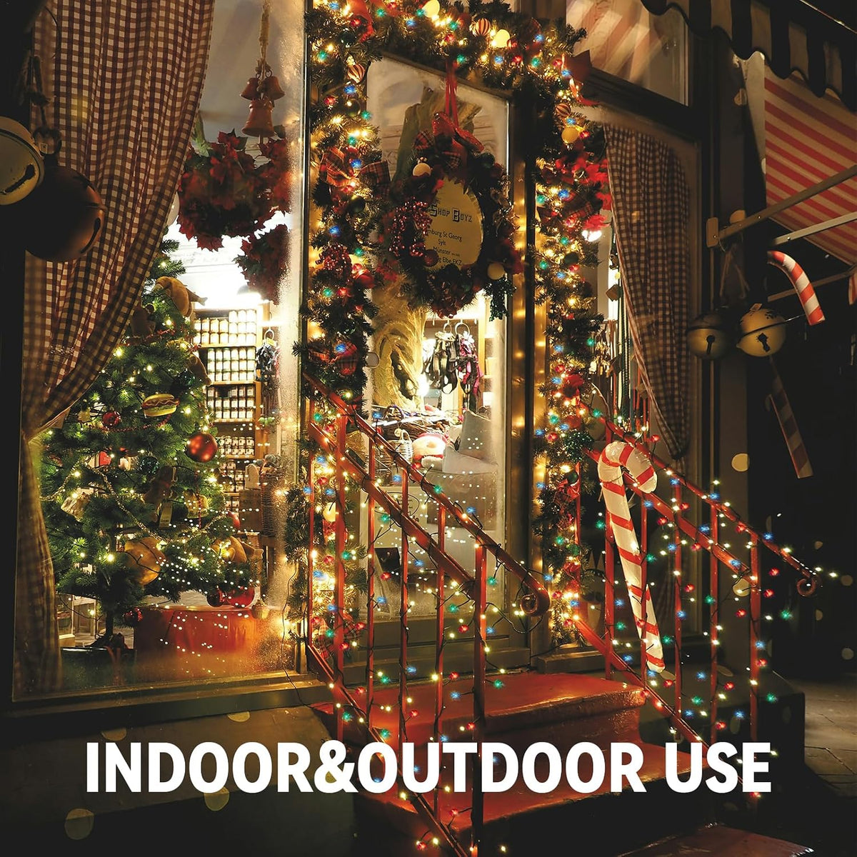 100 Count Multicolor Christmas Lights Plug in, Multi Color String Lights Indoor for Bedroom,Xmas Lights 21ft Christmas Tree Lights Indoor with Colorful Incandescent Mini String Lights for Outside