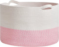 R RUNKA Extra Large Cotton Rope Basket 22" x 14"| Toy Basket