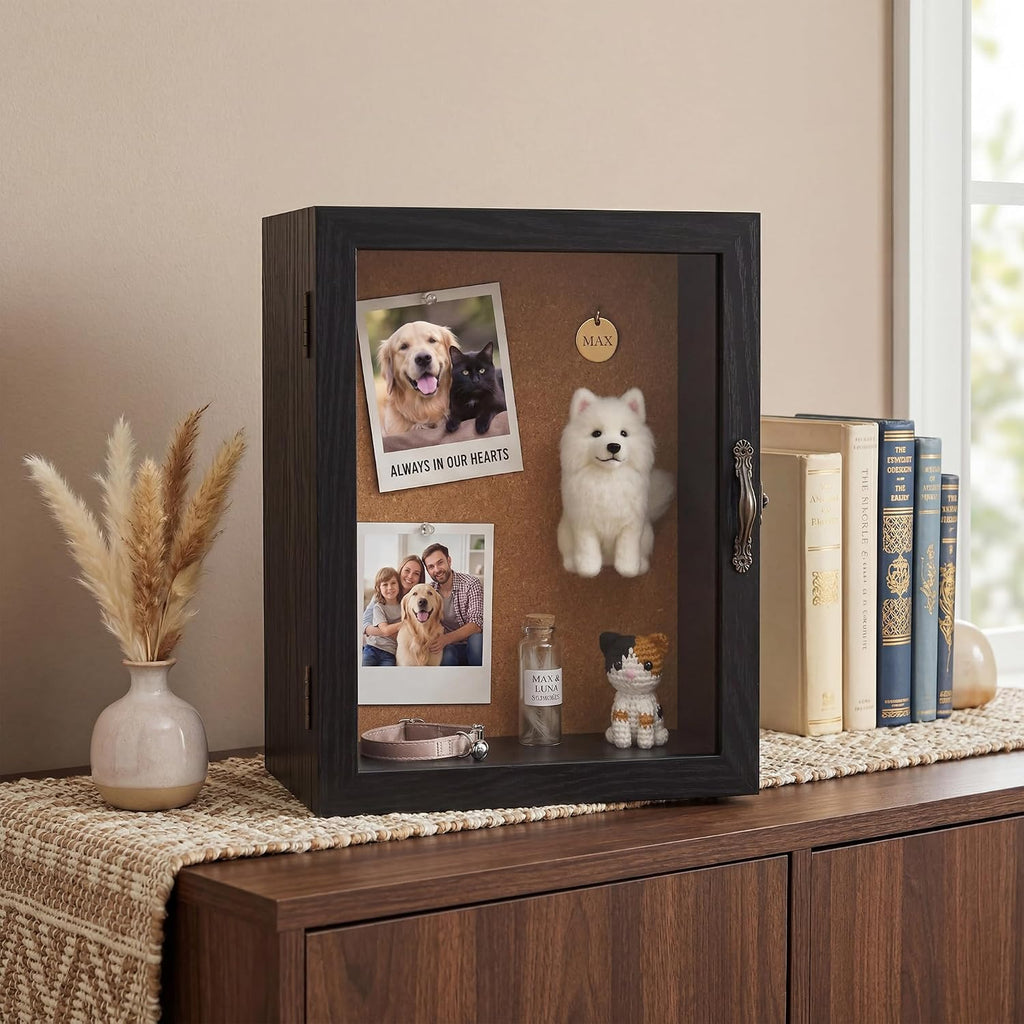 5 Inch Extra Deep Shadow Box Frame, 8x10 Black for Memorabilia Display