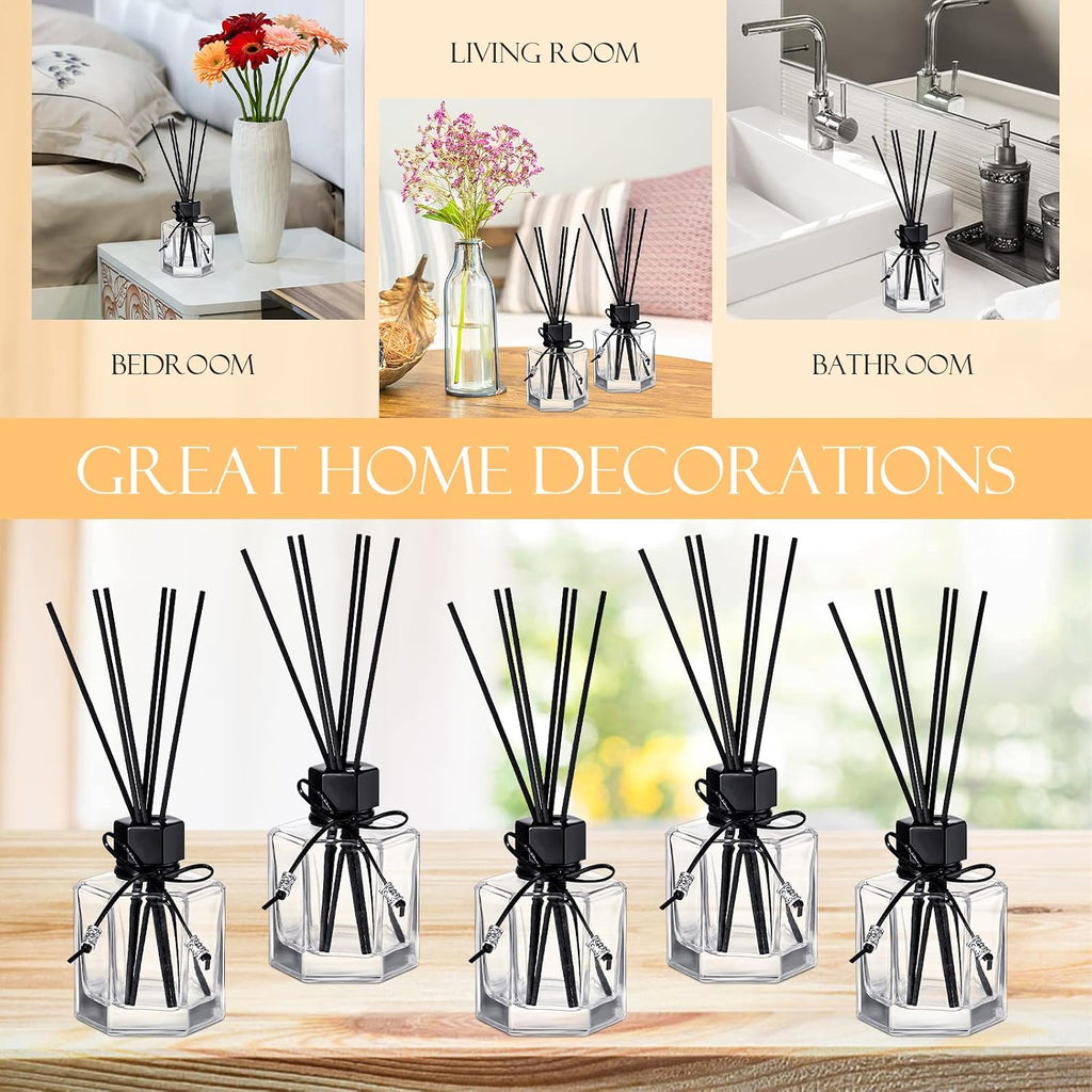 Huquary 12 Set 120 ml 4 Ounce Reed Diffuser Bottle Empty Glass Jars