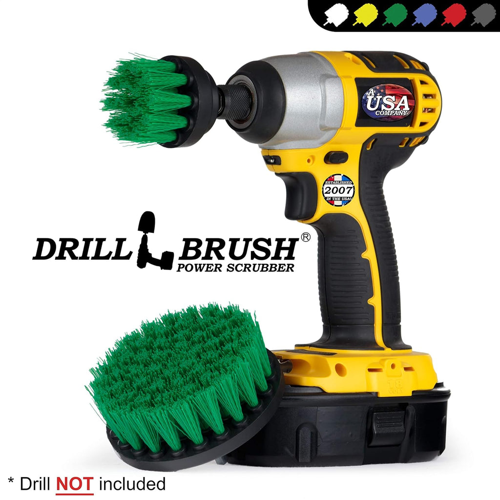 Drill Brush Kitchen Cleaning Supplies - Drill Brush Microwave Scrubber Set