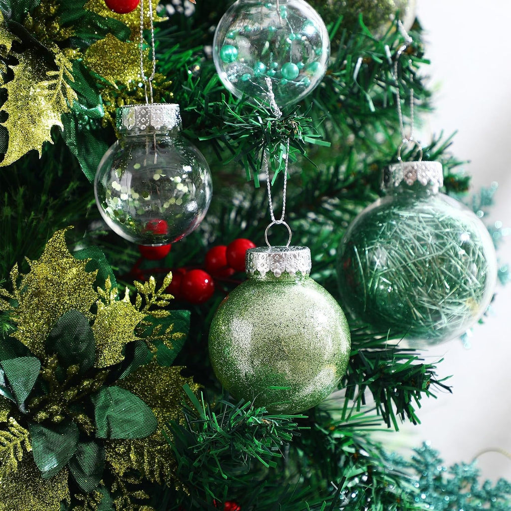 Jenaai Green 74 Pcs Christmas Ball Ornaments Tree Decorations