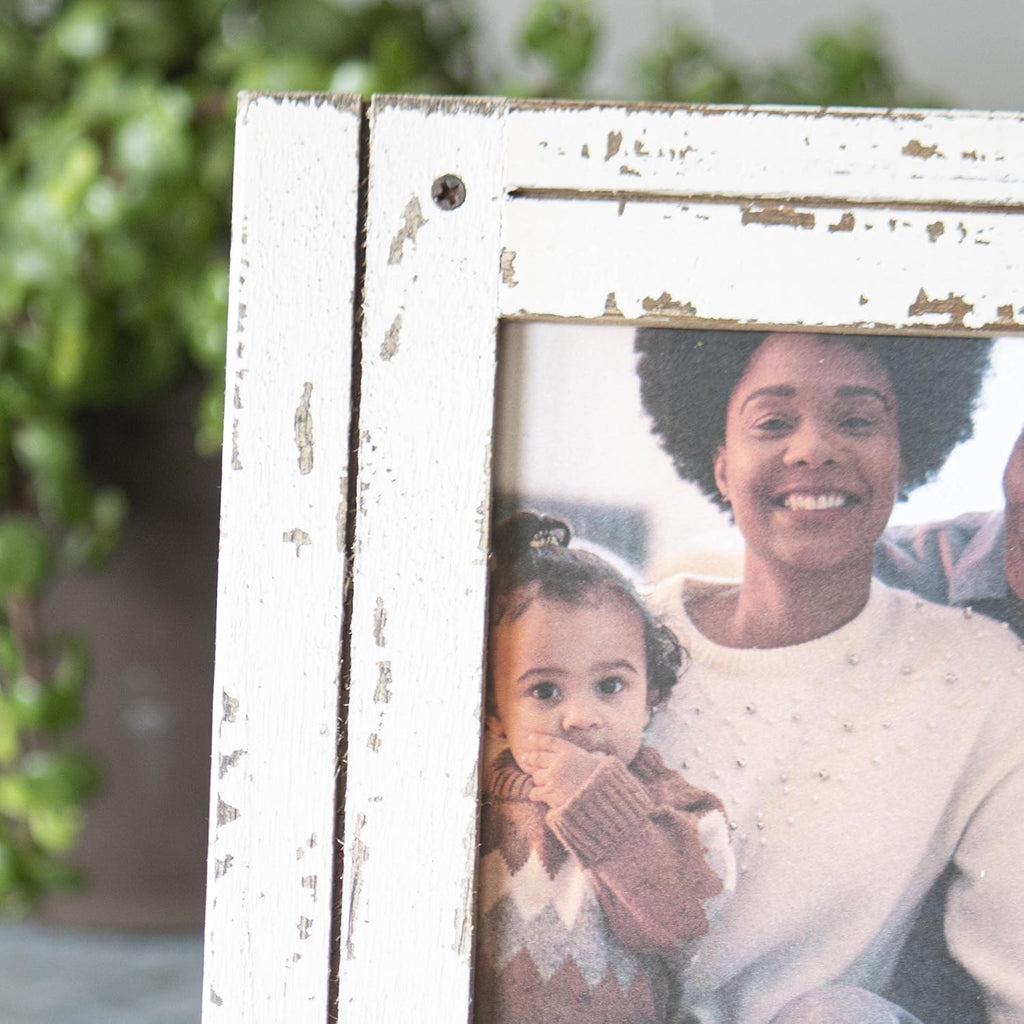 Foreside Home & Garden FFRD06190 4X6 Heartland Photo Frame White