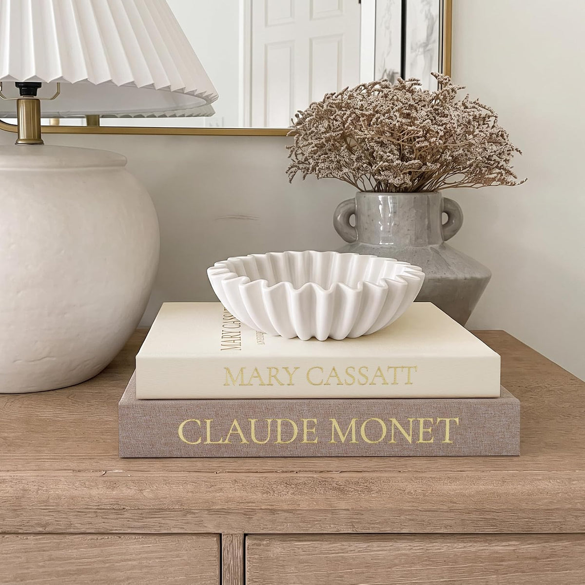 2pc Linen Decorative Faux Book Box Set with Hidden Storage