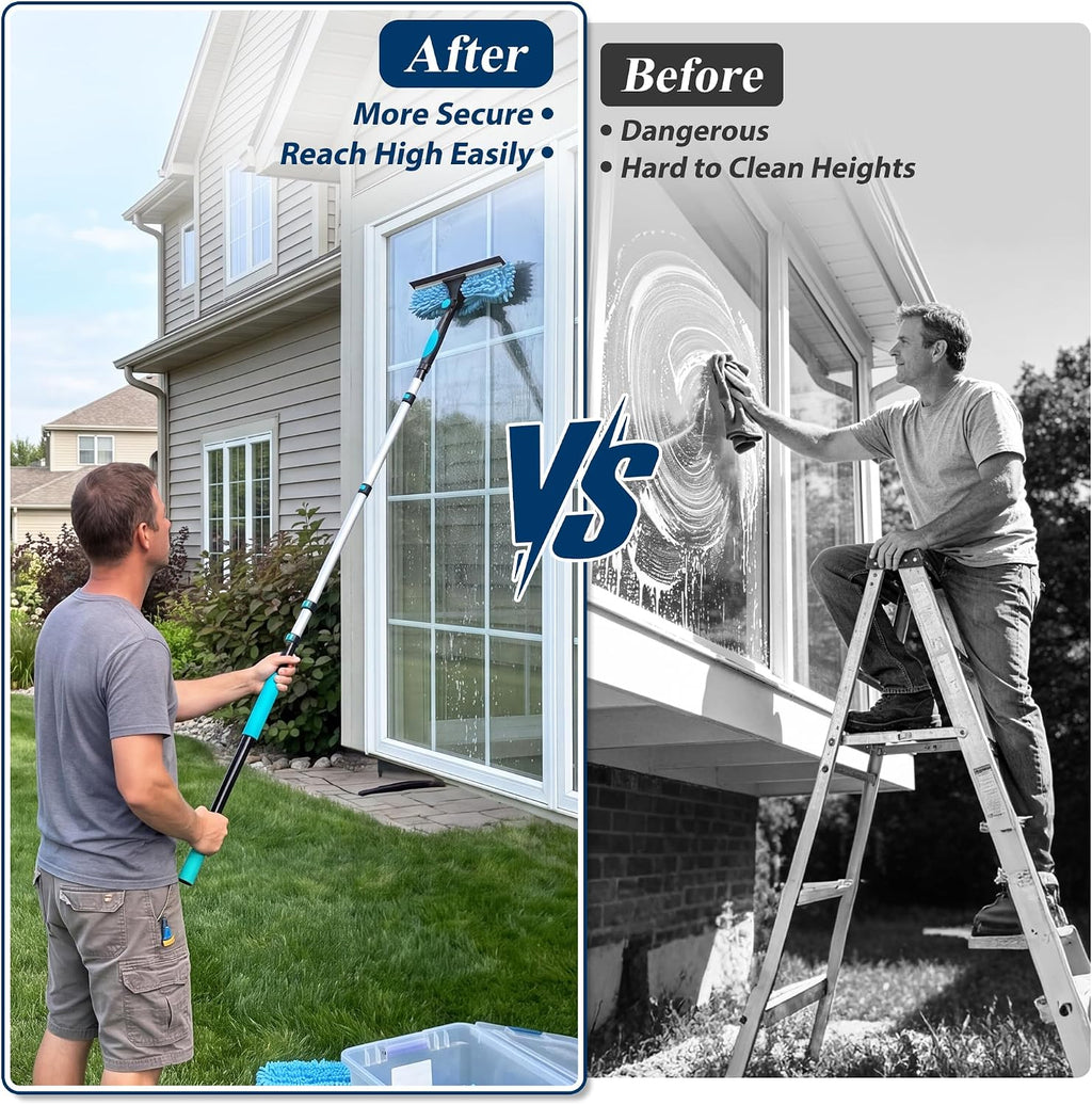 COVERONICS 23FT High Duster Cleaning Tools with 4-16FT Extension Poles