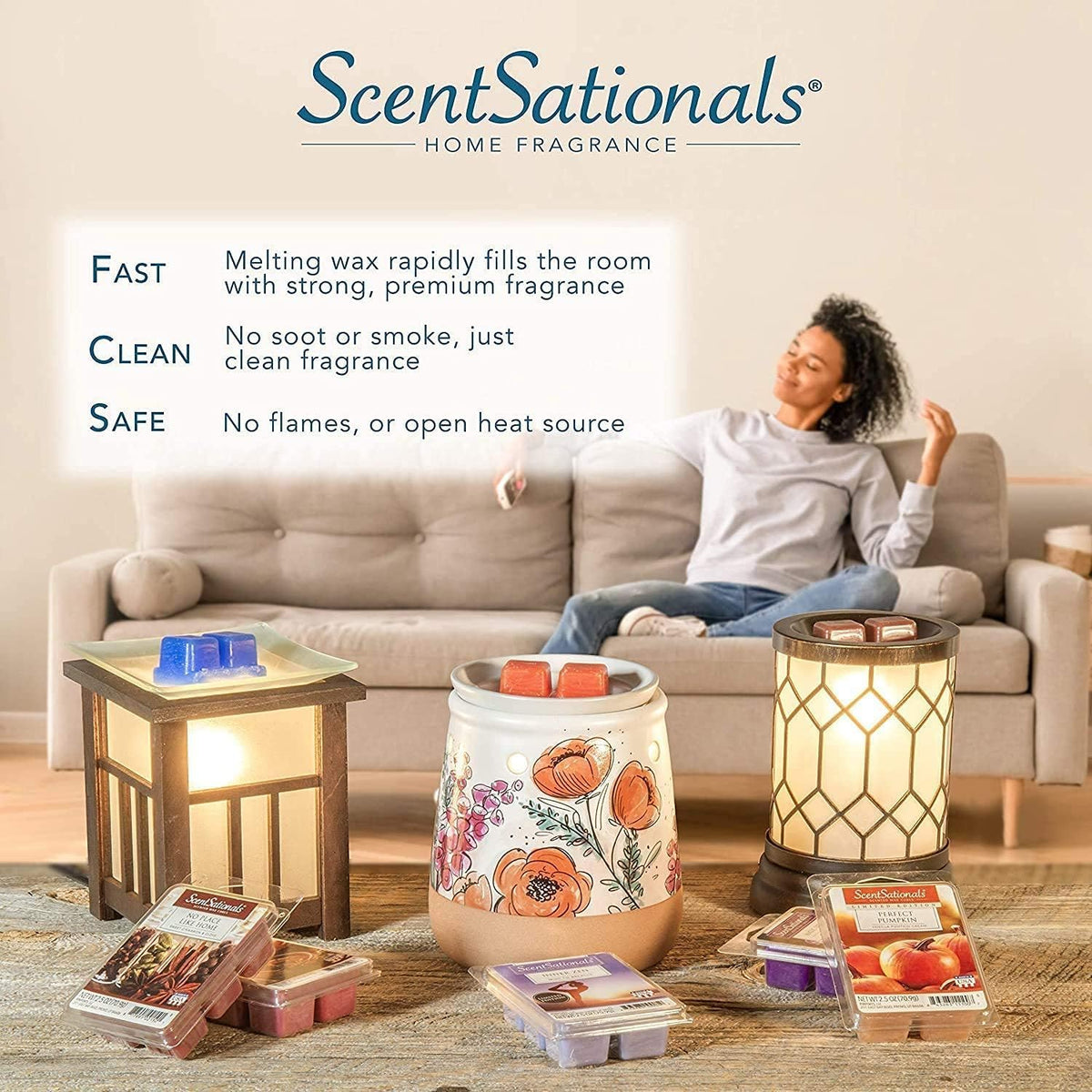 Scentsationals Pumpkin Spice Scented Wax Melts 10oz (24 Cubes)