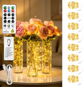 8 Pack Rechargeable Fairy Lights,7ft 20LEDs, Remote & DIY Timer