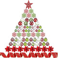 Jenaai Green Red 74 Pcs Christmas Ball Ornaments Tree Decorations