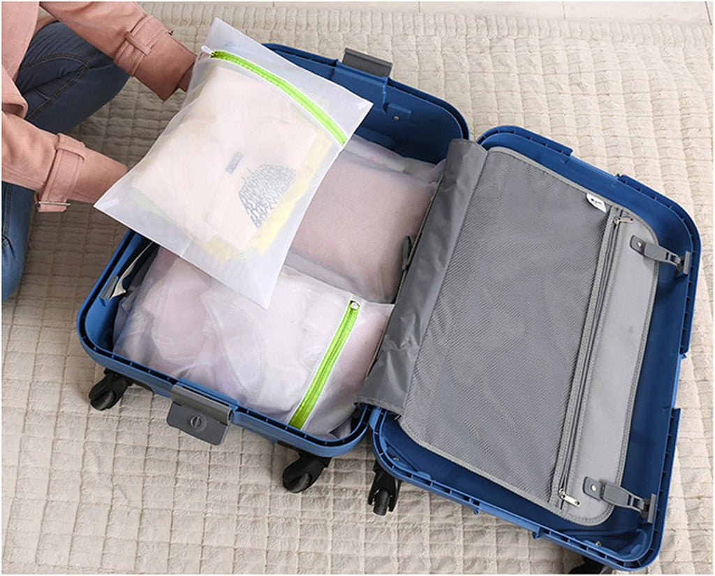 Mesh Laundry Bags 6pcs 16*12 Inch Laundry Wash Bag Colorful Zipper (Medium)