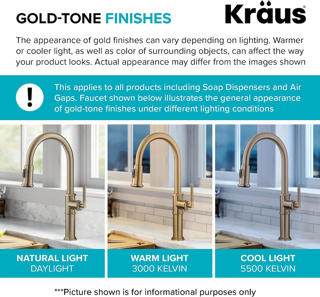 KRAUS Kitchen Soap and Lotion Dispenser in Spot Free Antique Champagne Bronze, KSD-54SFACB