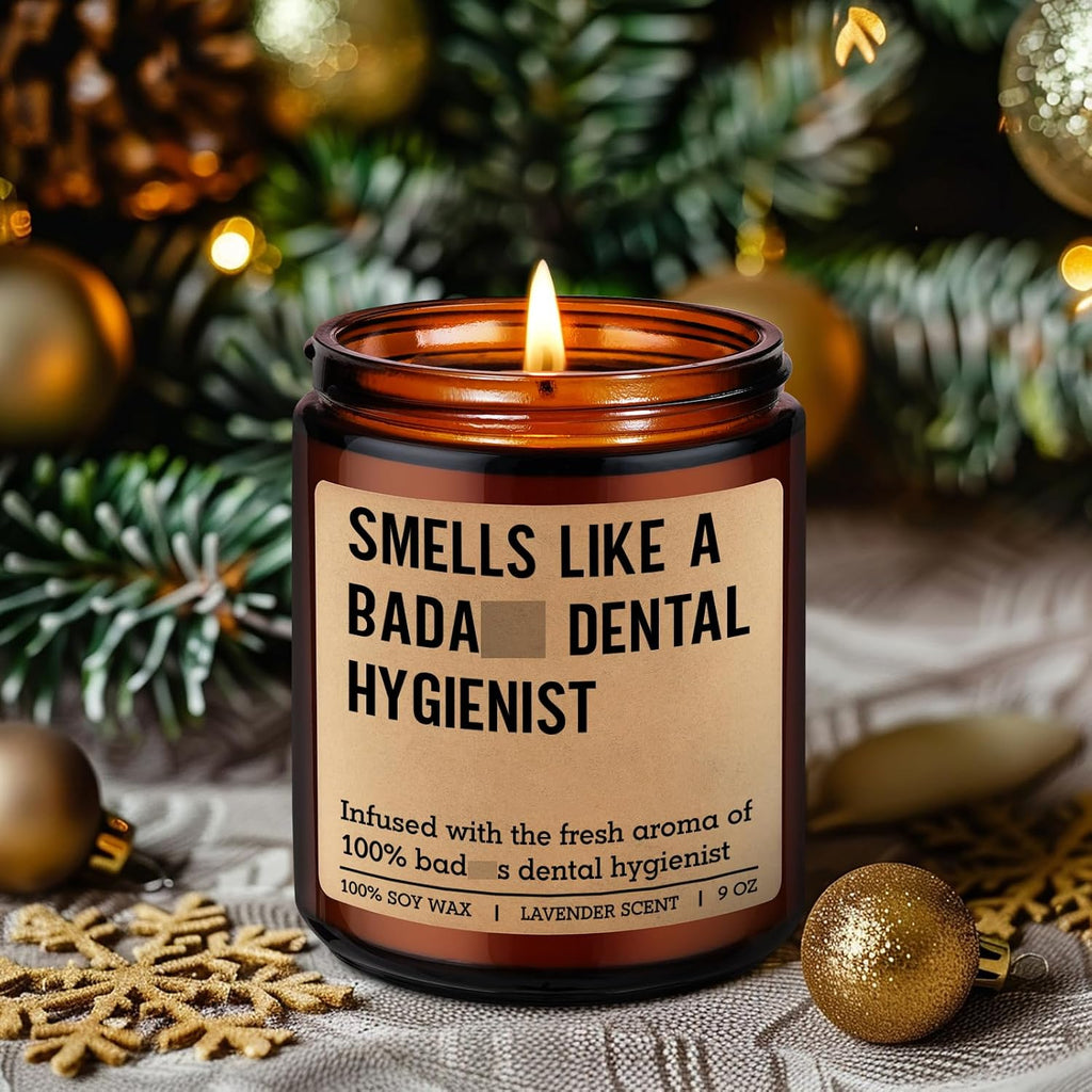 LEADO Candle, Dental Hygienist Gifts - RDH Graduation, Dental Hygiene Gifts