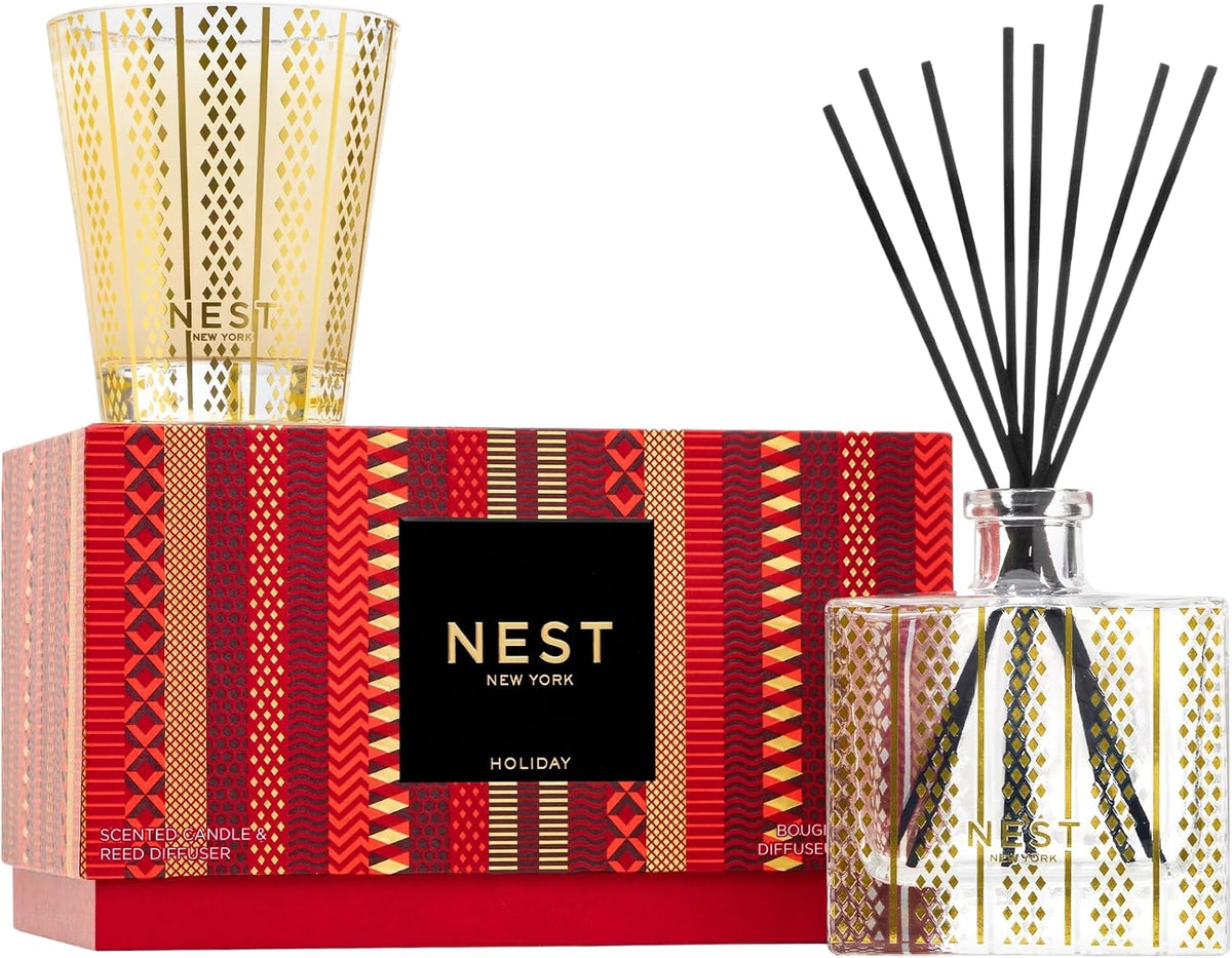 NEST New York Scented Classic Candle & Diffuser Set, Holiday