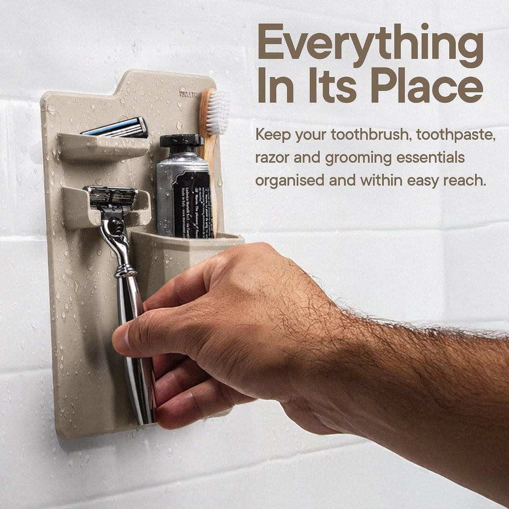 TOOLETRIES The Harvey Toothbrush & Razor Holder - Sand