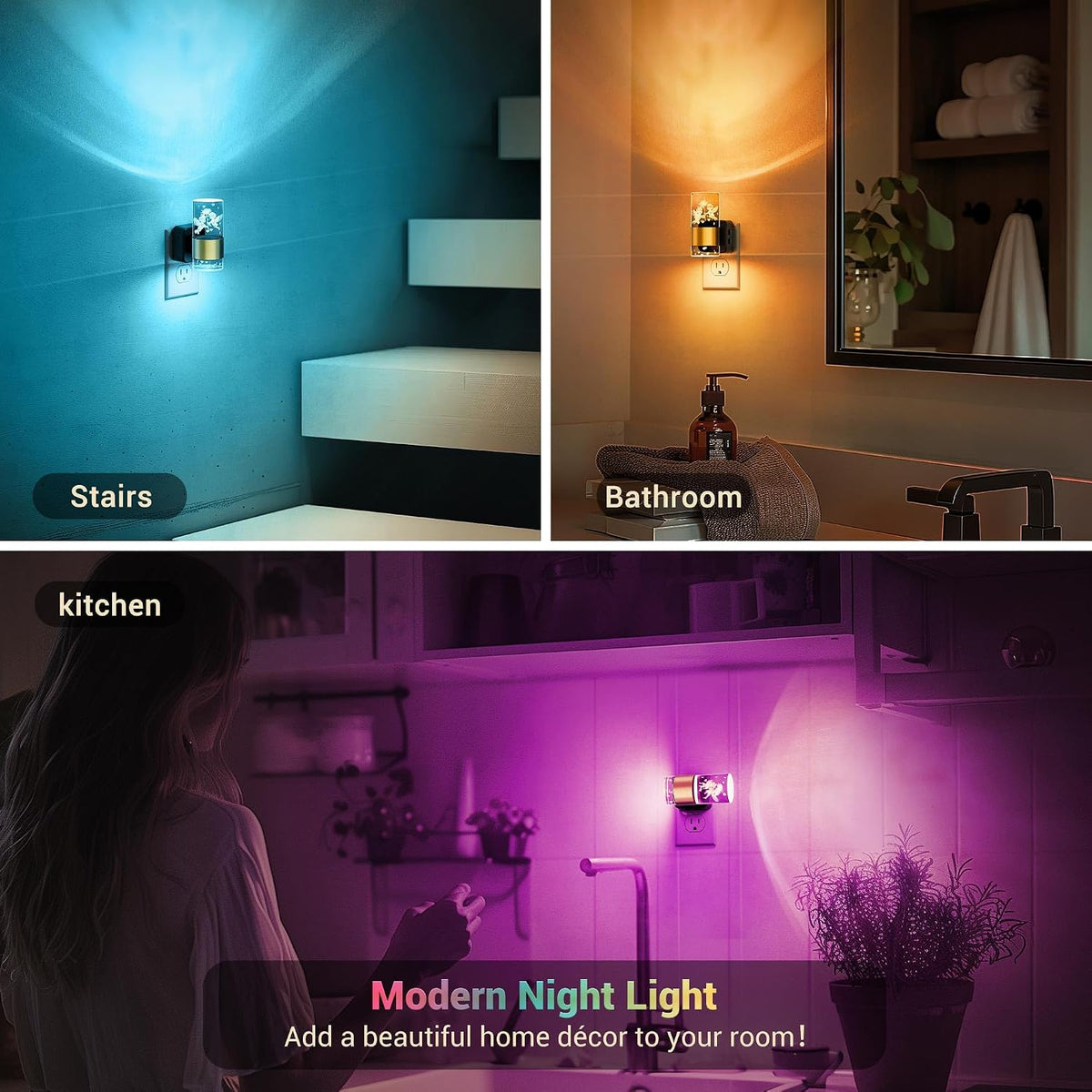 JandCase Night Lights Plug into Wall, Angel Night Light