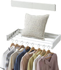 RFOUO Wall Mounted Clothes Drying Rack,White 31.5"