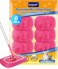 KEEPOW Reusable Microfiber Mop Pads Compatible with Swiffer Sweeper
