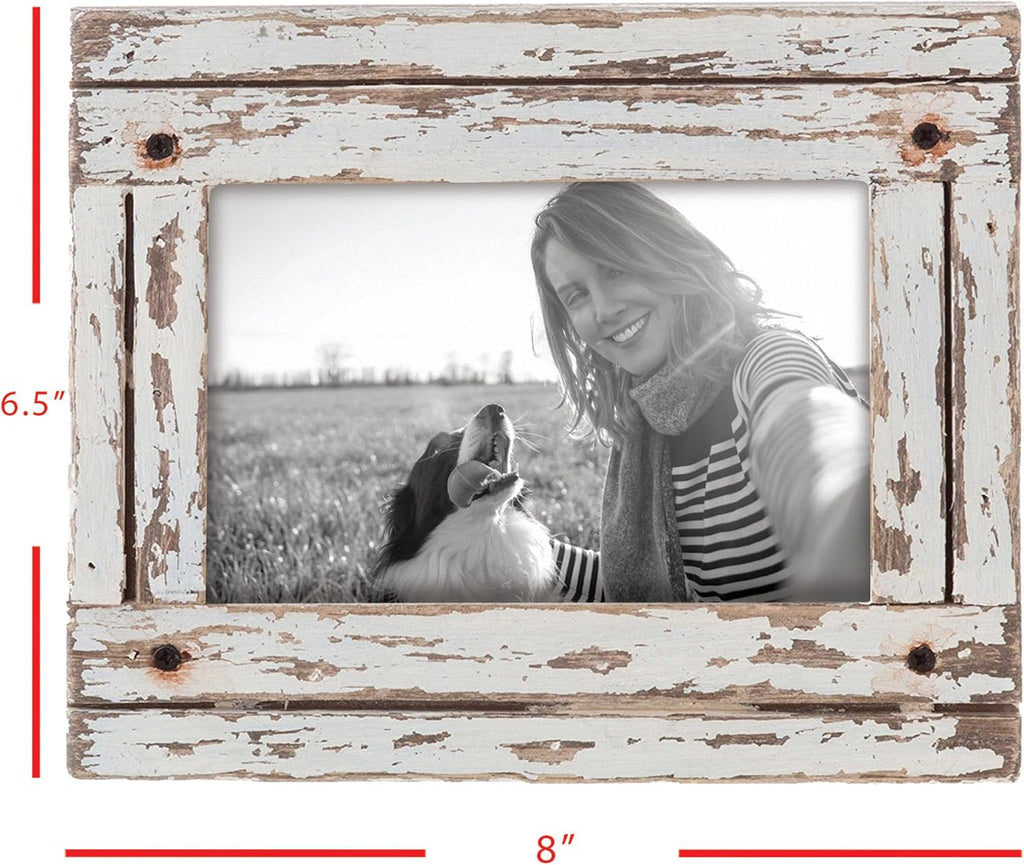 Foreside Home & Garden FFRD06190 4X6 Heartland Photo Frame White