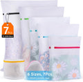 7Pcs Mesh Laundry Bags for Delicates, lingerie bags for washing delicates