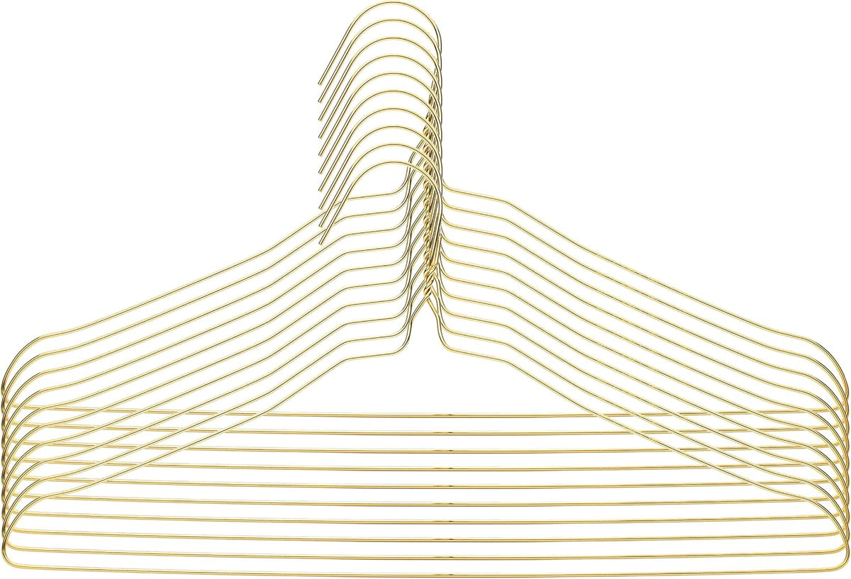 Mr. Pen- Metal Wire Hangers, 10 Pack, Gold